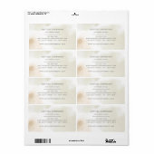 水彩ミニマル抽象芸術天然エレガントシンプル ラベル (フルシート)