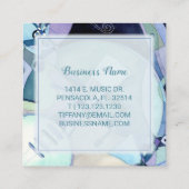 水彩ミュージカル楽器 スクエア名刺 (裏面)