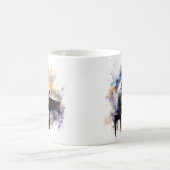 水彩ミュージシャン コーヒーマグカップ (中央)