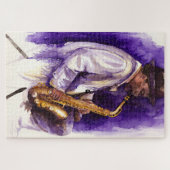 水彩ミュージシャン ジグソーパズル (横)