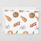 水彩ミートボーイタリアンル1st誕生日 サンキューカード (裏面)