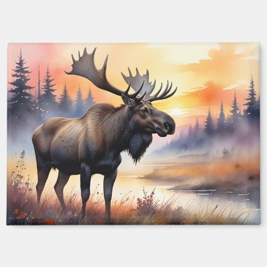 水彩ムースアットサンライズ マグネット (正面)