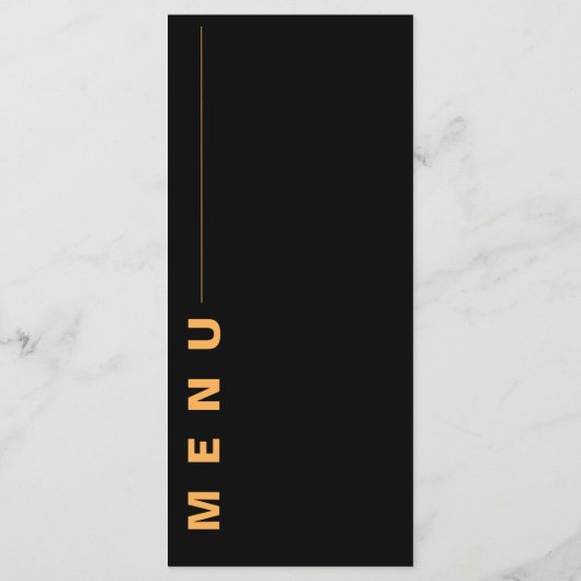 水彩ムーディオレンジフローラ結婚披露宴 メニュー (裏面)