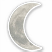 水彩ムーンアウタースペース誕生日パーティーのお気に入り シール (正面)