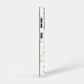 水彩ムーンスターズ&クラウドパターン SAMSUNG GALAXYケース (右側面)