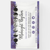 水彩ムーンズルナースサイクル銀河系スカイエネルギー 横断幕 (縦)