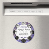 水彩ムーンズルナースサイクル銀河系ロゴプロモアド マグネット (インサイチュ (食洗機))