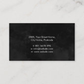 水彩ムーンツリー – 女性プロファイル 名刺 (裏面)