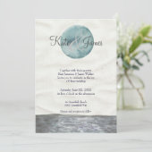 水彩ムーンポーインスパイア結婚式招待状 招待状 (スタンド正面)