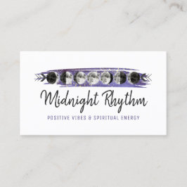 水彩ムーンルナースサイクルナイトスカイエネルギー基本 名刺