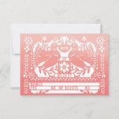 水彩メキシカンファナードブパペルピカド 出欠カード (正面)