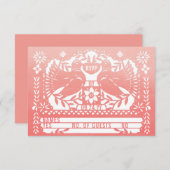 水彩メキシカンファナードブパペルピカド 出欠カード (正面/裏面)