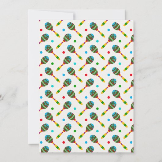 水彩メキシカンフィエスタリハーサルディナー 招待状 (裏面)