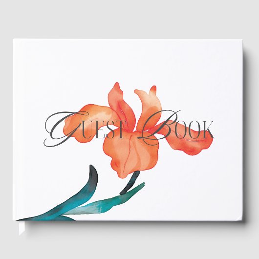 水彩メキシカンフェスタ結婚花 ゲストブック (正面)