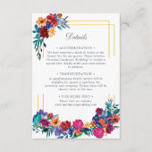 水彩メキシコフェスタ結婚フローラ詳細 エンクロージャーカード (正面)