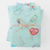 水彩メディカルドクターナーステーマ ラッピングペーパーシート (インサイチュ)