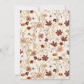 水彩メドウフラワーベビーシャワー招待状 招待状 (裏面)