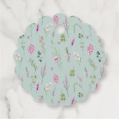 水彩メドウワイルドフラワーズフローラありがとう フェイバータグ (裏面)