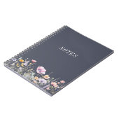 水彩メドウワイルドフラワーノート ノートブック (左側)