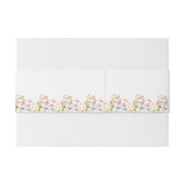 水彩メドウワイルドフラワーフォーマル結婚ズ 招待状ベリーバンド (裏面例)