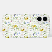 水彩メドウワイルドフローラルパターン Case-Mate iPhoneケース (裏面 (横))