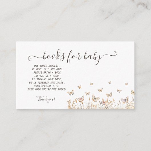 水彩メドウ蝶エンクロージャカード エンクロージャーカード (正面)