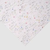 水彩メドウ，ワイルドフラワーソフトピンク 薄葉紙 (詳細)