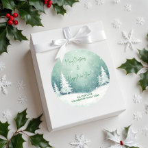 水彩メリークリスマスと新年おめでとう