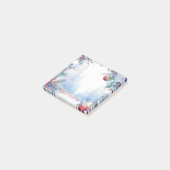 水彩メリークリスマスウィンターシーン縁ど ポストイット (アングル)