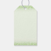 水彩メリークリスマスカスタム緑 ギフトタグ (裏面)