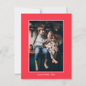 水彩メリークリスマスパインリースフォトバック シーズンカード (裏面)