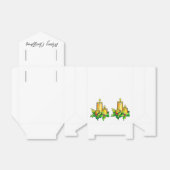 水彩メリークリスマスフェイスボックス フェイバーボックス (折り畳みなし)