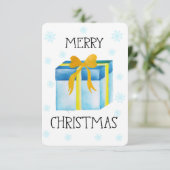 水彩メリークリスマス カード (スタンド正面)