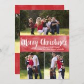 水彩メリークリスマス |ホリデーカード シーズンカード (正面/裏面)