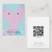 水彩メルメイド職人イヤリングディスプレイカード コーリングカード (正面/裏面)