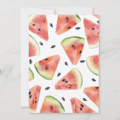 水彩メロン プールパーティーの招待状 招待状 (裏面)