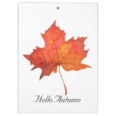 水彩メープルリーフ クリップボード (裏面)