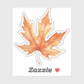 水彩メープルリーフ シール (シート)