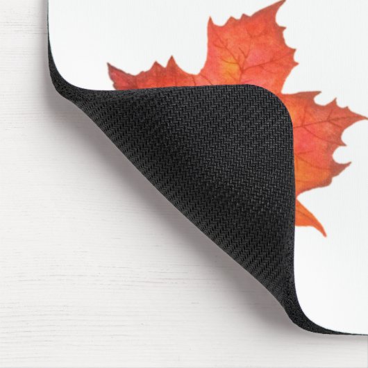 水彩メープルリーフ マウスパッド (コーナー)