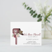 水彩メールボックスの花を移動 案内ポストカード (スタンド正面)