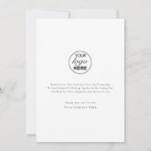 水彩モダンウッドランドビジネスロゴクリスマス シーズンカード (裏面)