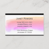 水彩モダンカスタム名刺 名刺 (裏面)