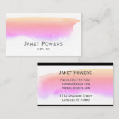 水彩モダンカスタム名刺 名刺 (正面/裏面)