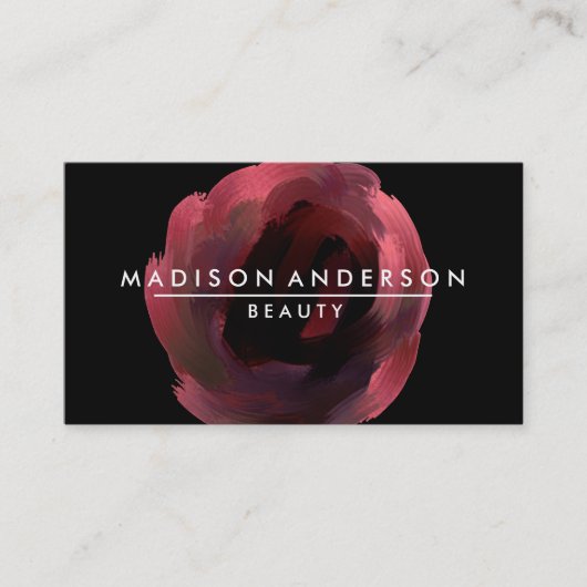 水彩モダンシンプルクラシック金ゴールド美しい 名刺 (正面)