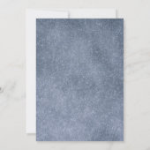 水彩モダンティール（緑がかった色）フローラ結婚ズ 招待状 (裏面)