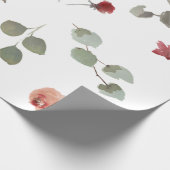 水彩モダンフローラバラの折り返し紙 ラッピングペーパー (角)