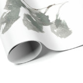 水彩モダンフローラバラの折り返し紙 ラッピングペーパー (ロールコーナー)