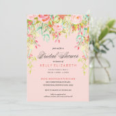 水彩モダンフローラブライダルシャワー招待 招待状 (スタンド正面)