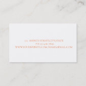 水彩モダンブラシストローク，バラ 名刺 (裏面)