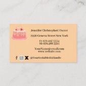 水彩モダンベーキング&料理器具ベーカリー 名刺 (裏面)